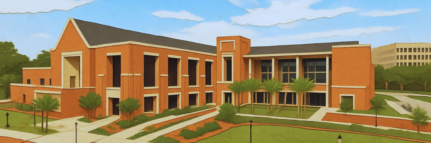 Graphic of the Student Union building exterior