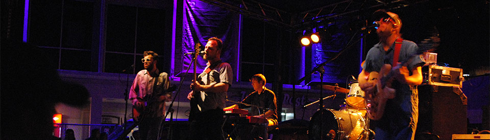 Photo of band performing on Union Green