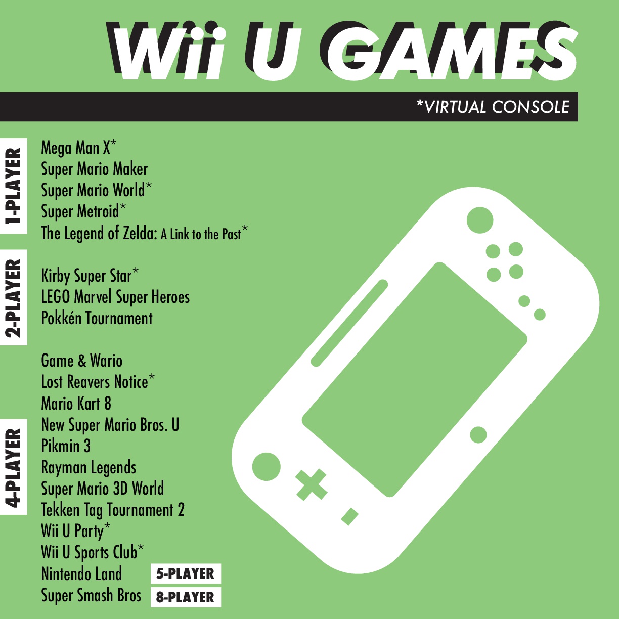 ASLC Student Life Gaming - Wii U Games