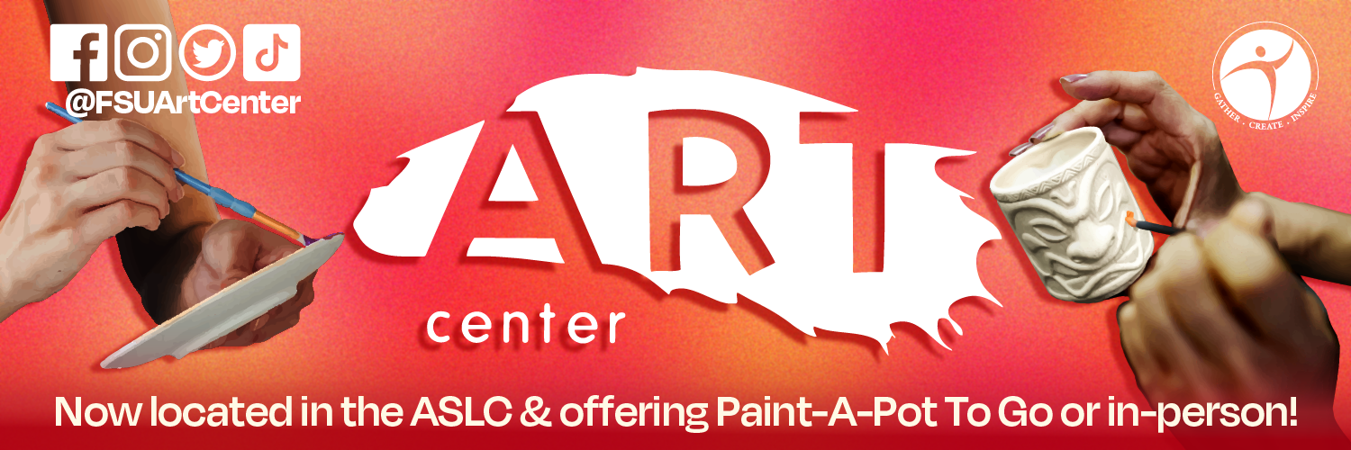 "Now located in the ASLC and offering Paint-A-Pot To Go or in person."