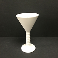 Ribbed Martini Glass