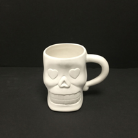 Skull Mug Heart Eyes