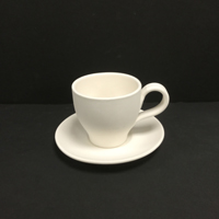 Tappered Tea Cup with Saucer
